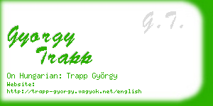 gyorgy trapp business card