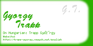 gyorgy trapp business card